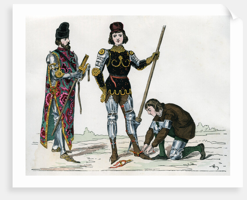 Prince, squire and valet by Anonymous