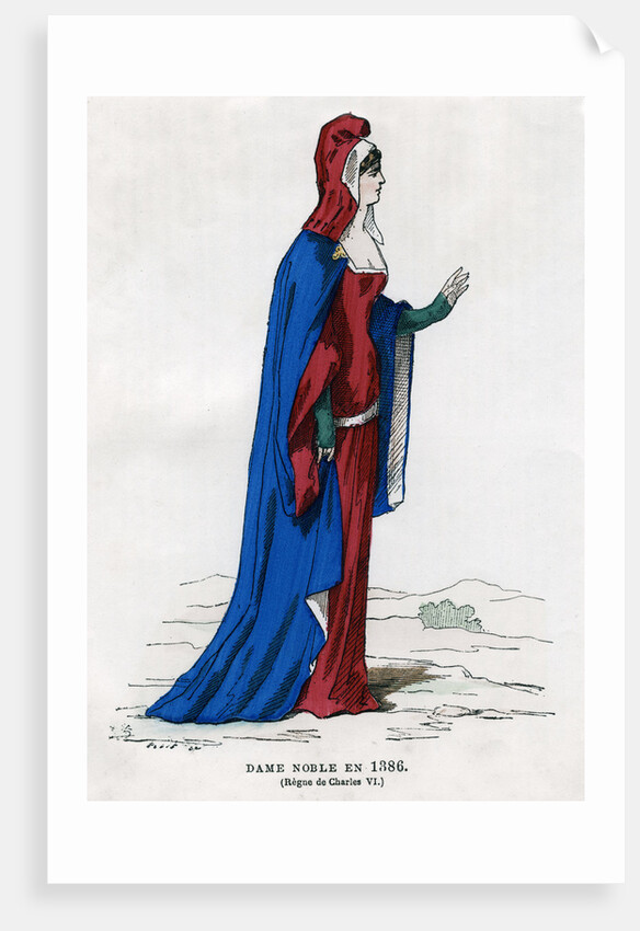 Noblewoman of the time of Charles VI of France by Petit