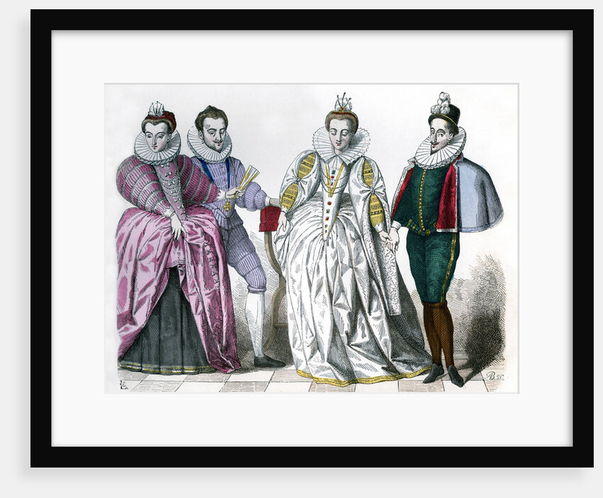 Louise of Lorraine, Duke of Guise, Marguerite de Vaudemont and Anne de Joyeuse by Anonymous
