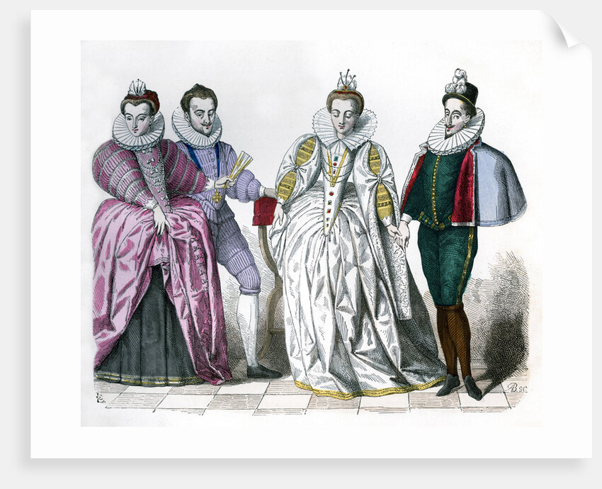 Louise of Lorraine, Duke of Guise, Marguerite de Vaudemont and Anne de Joyeuse by Anonymous