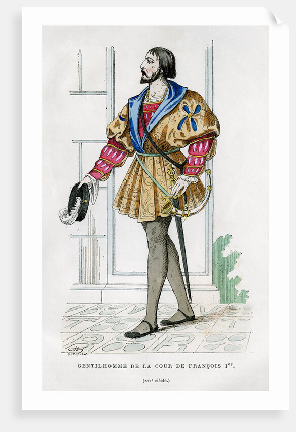 Gentlemen of the court of Francis I of France by Petit