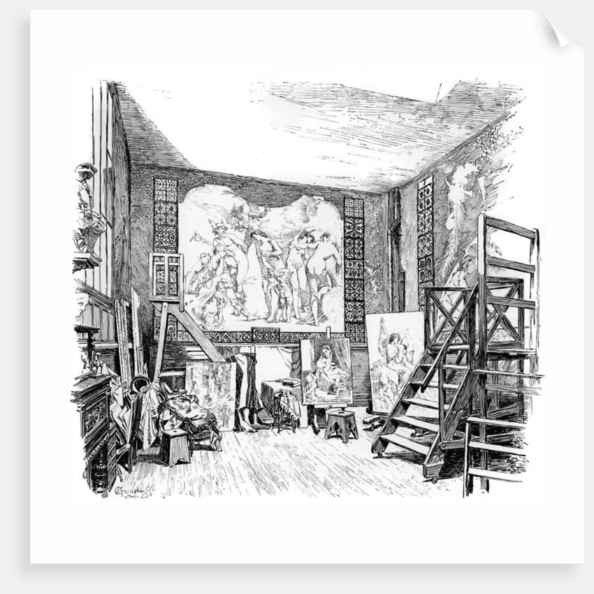 The studio of Paul-Jacques-Aime Baudry by Anonymous