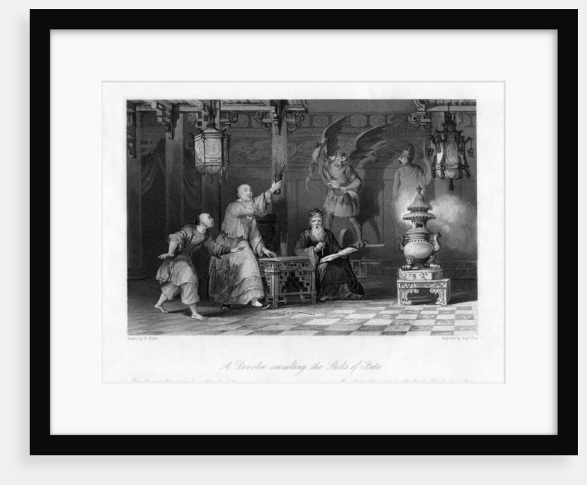 A Devotee Consulting the Sticks of Fate by A Fox