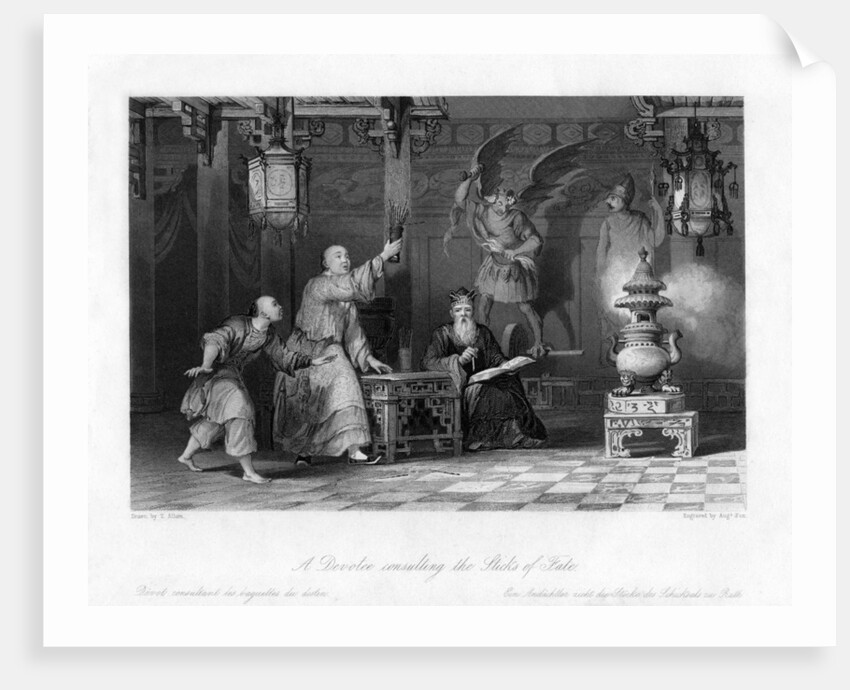 A Devotee Consulting the Sticks of Fate by A Fox