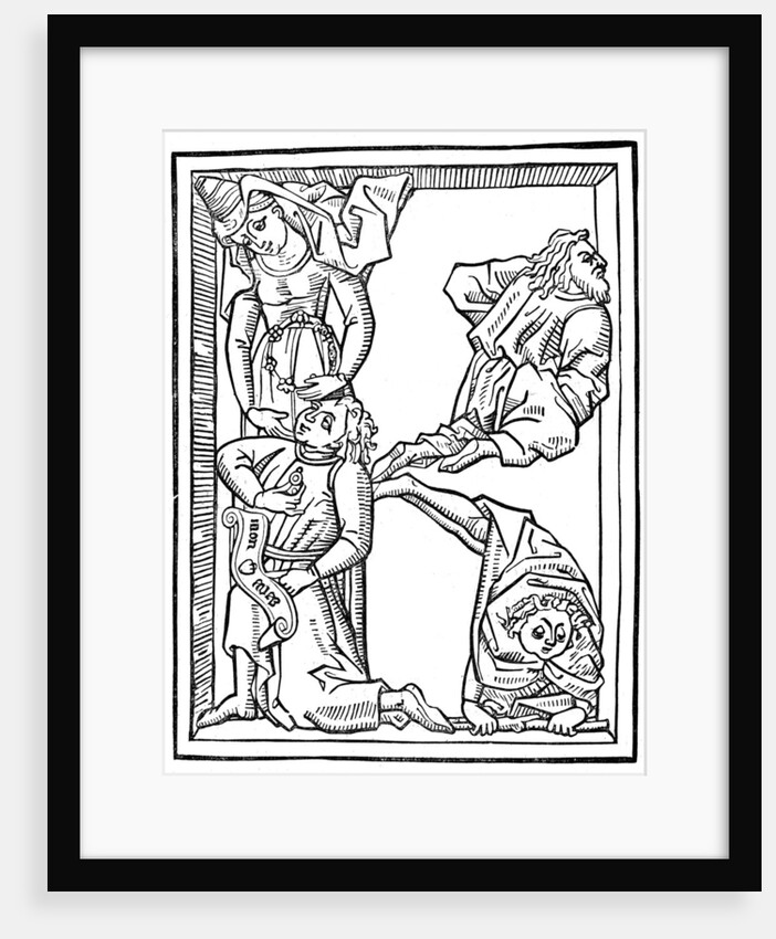 Letter K, alphabet of initial letters by Anonymous