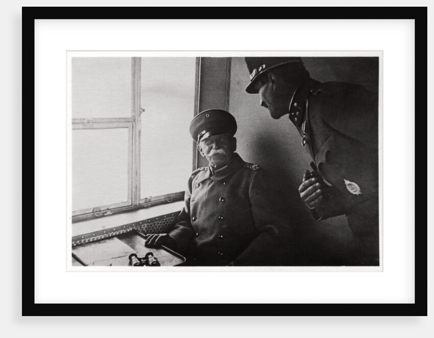 Count Zeppelin and Captain Macher on board Zeppelin L30 by Anonymous