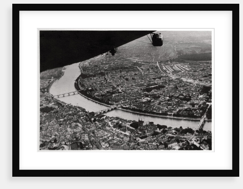 Aerial view of Basel, Switzerland, from a Zeppelin by Anonymous
