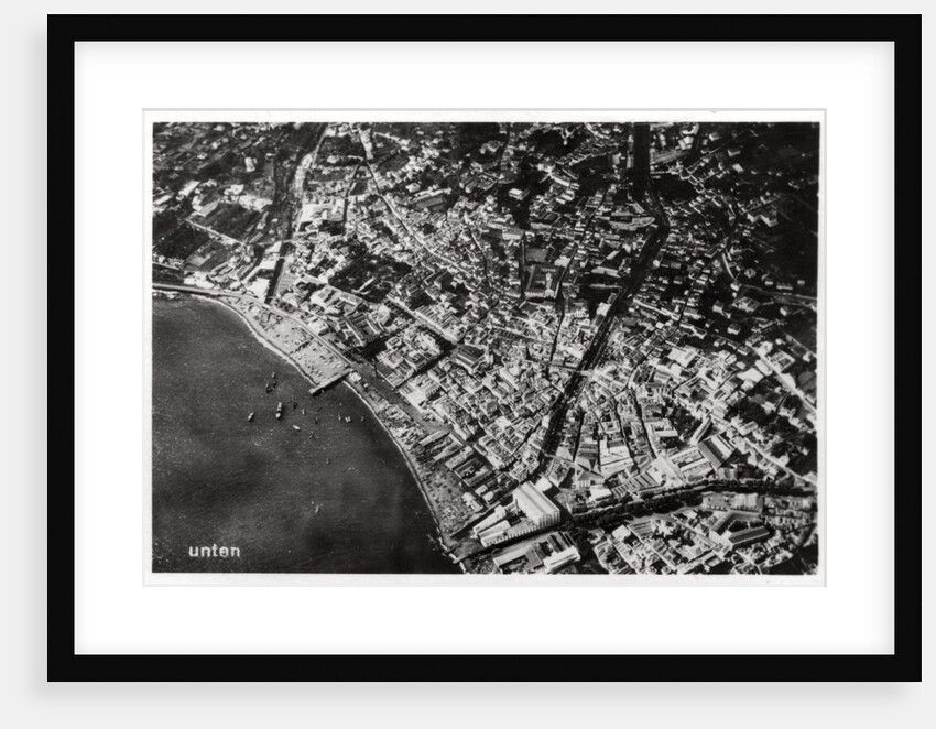 Aerial view of Funchal, Madeira, from a Zeppelin by Anonymous