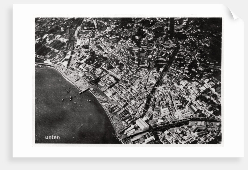 Aerial view of Funchal, Madeira, from a Zeppelin by Anonymous