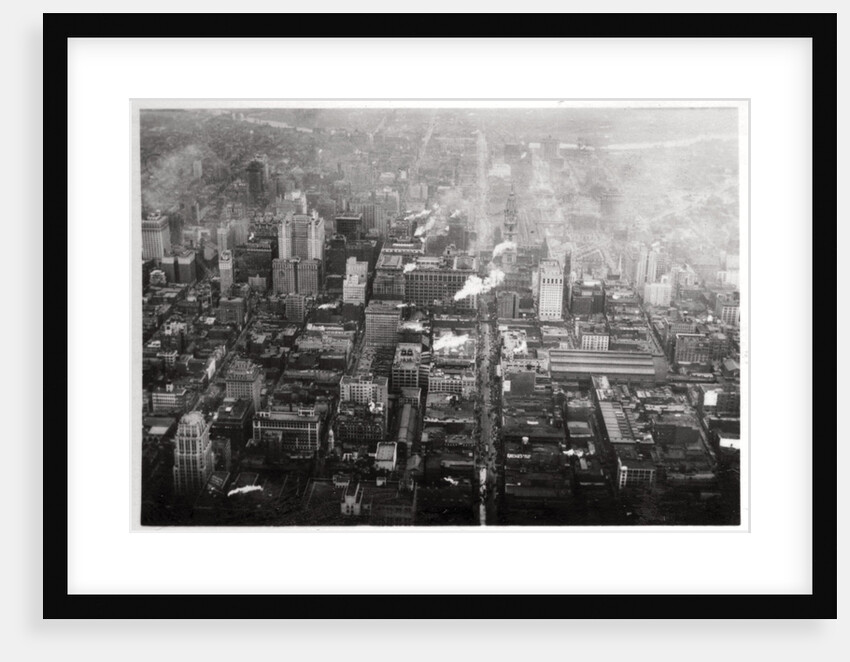 Aerial view of Philadelphia, Pennsylvania, USA, from a Zeppelin by Anonymous