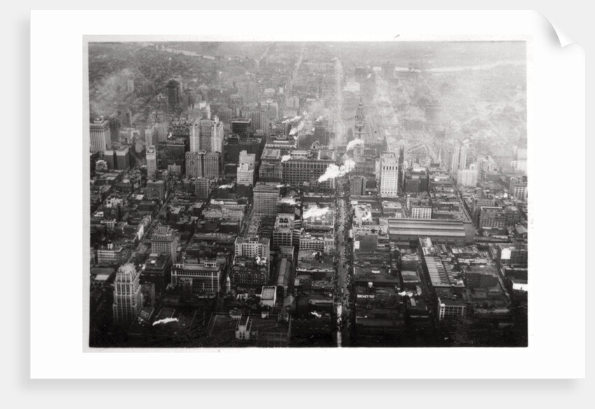 Aerial view of Philadelphia, Pennsylvania, USA, from a Zeppelin by Anonymous