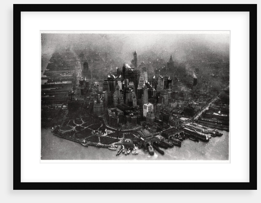 Aerial view of Manhattan, New York City, USA, from a Zeppelin by Anonymous
