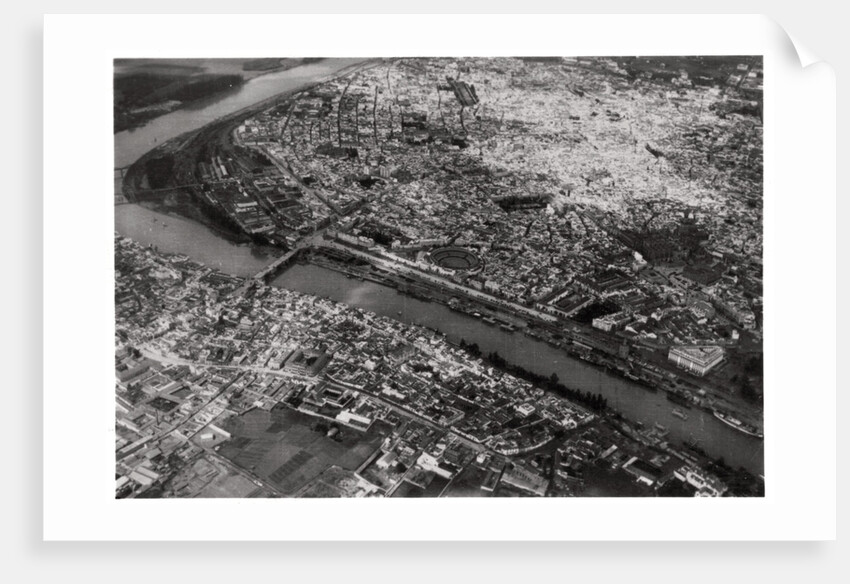Aerial view of Seville, Spain, from a Zeppelin by Anonymous