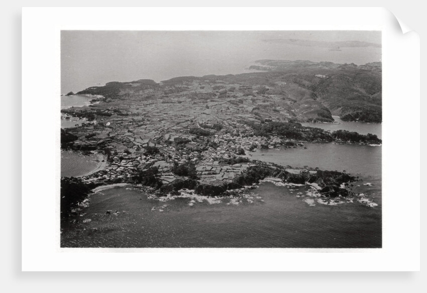 Aerial view of Oginohama, Japan, from a Zeppelin by Anonymous