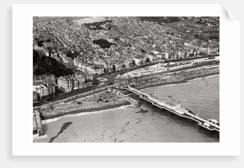 Aerial view of Brighton, Sussex, from a Zeppelin by Anonymous