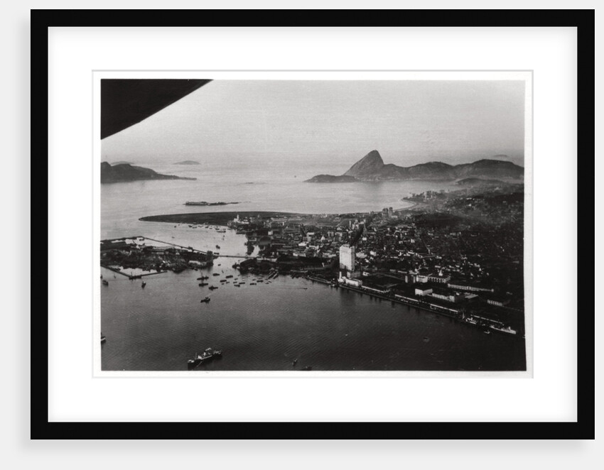 Aerial view of Rio de Janeiro, Brazil, from a Zeppelin by Anonymous