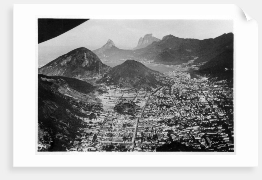 Aerial view of Rio de Janeiro, Brazil, from a Zeppelin by Anonymous