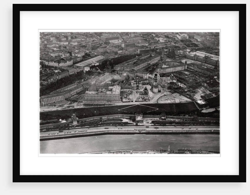 Aerial view of the Kremlin, Moscow, USSR, from a Zeppelin by Anonymous