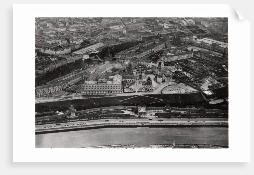 Aerial view of the Kremlin, Moscow, USSR, from a Zeppelin by Anonymous