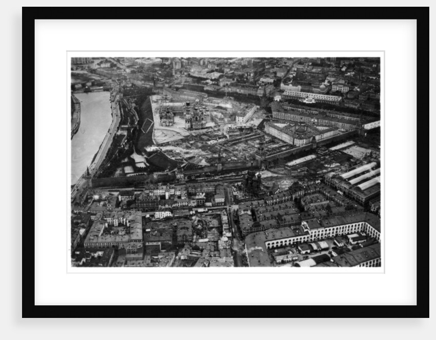 Aerial view of the Kremlin, Moscow, USSR, from a Zeppelin by Anonymous