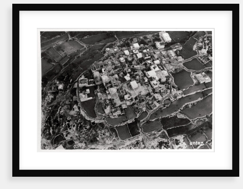 Aerial view of the heights around Jerusalem, Palestine, from a Zeppelin by Anonymous