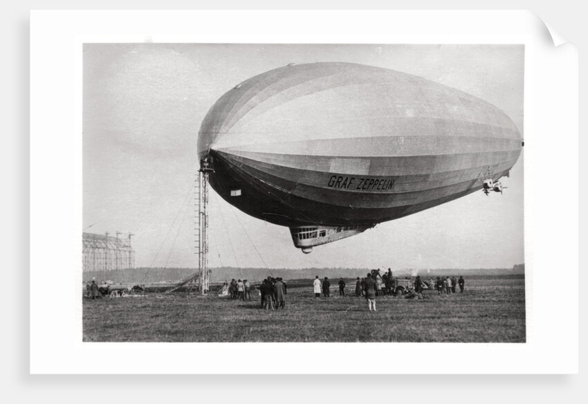 Airship LZ127 'Graf Zeppelin' moored at Loewental, Germany by Anonymous