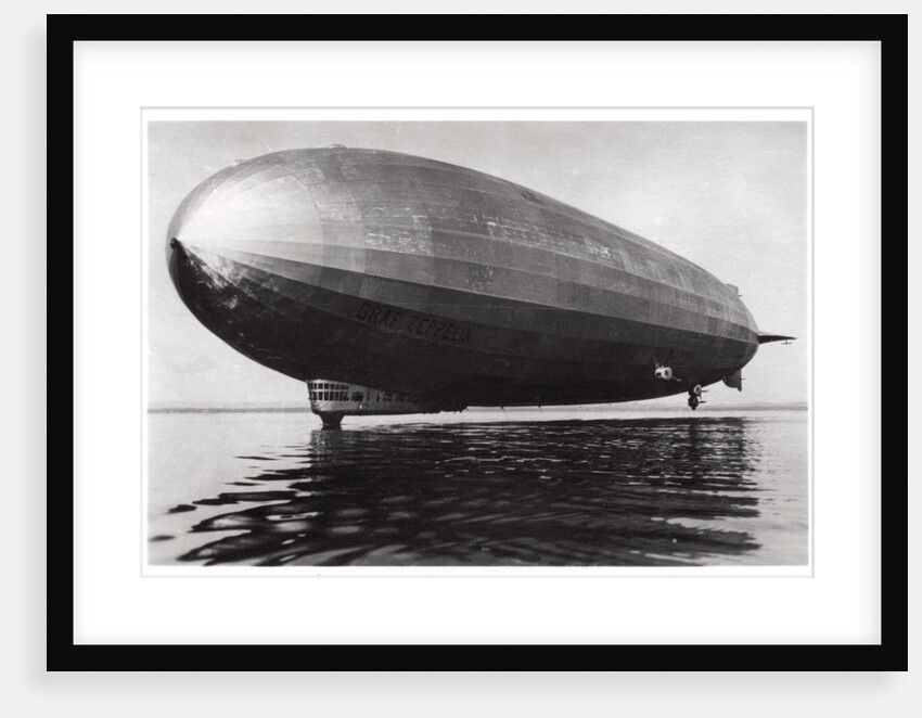 Airship LZ127 'Graf Zeppelin' landing on Lake Constance, Germany by Anonymous