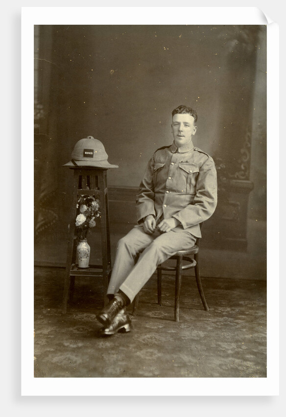 Studio portrait of a soldier of C Company, 2nd Battalion the King's Regiment, Iraq by Anonymous