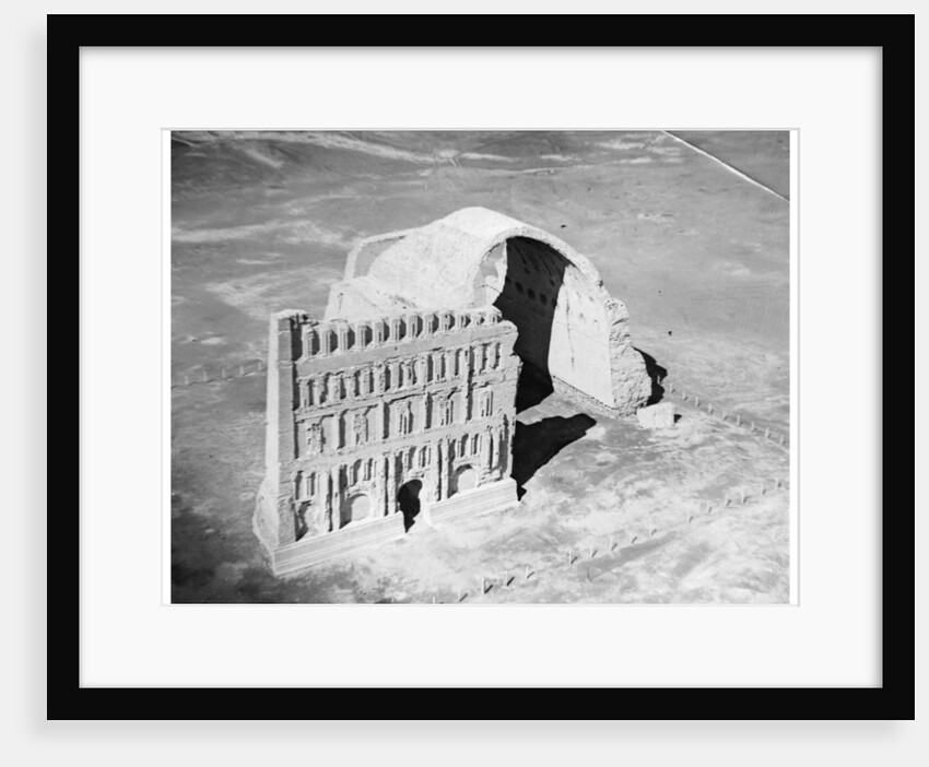 The Taq-i Kisra from the air, Ctesiphon, Iraq by Anonymous