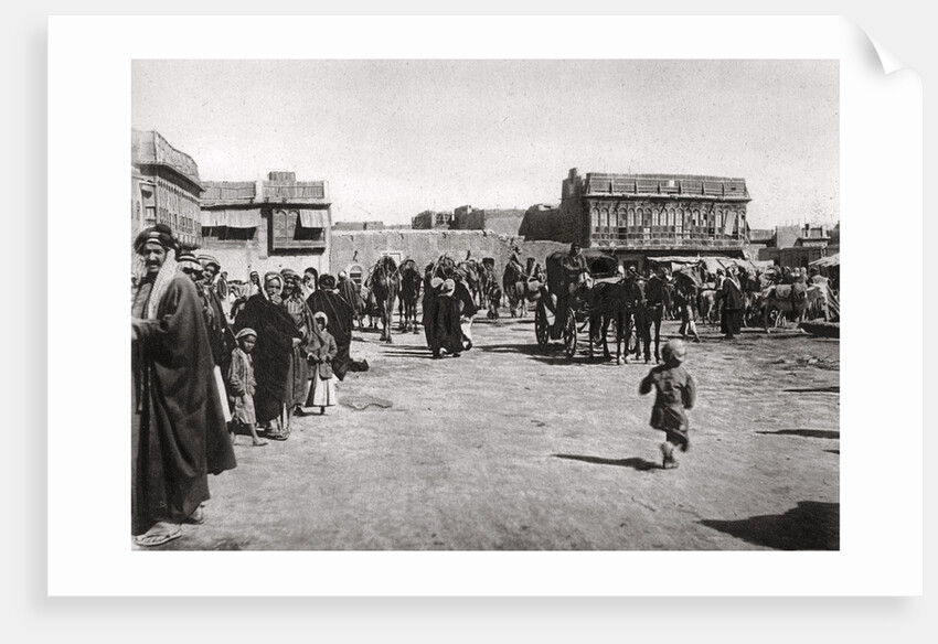 The bazaar square in Basra, Iraq by A Kerim