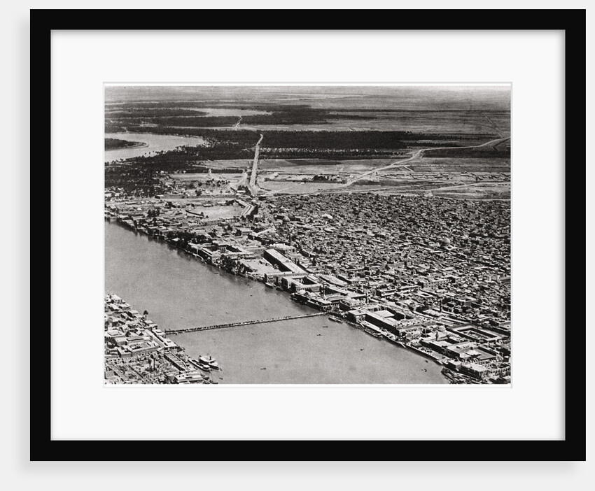 Baghdad from an aeroplane, Iraq by A Kerim