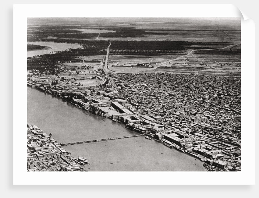 Baghdad from an aeroplane, Iraq by A Kerim