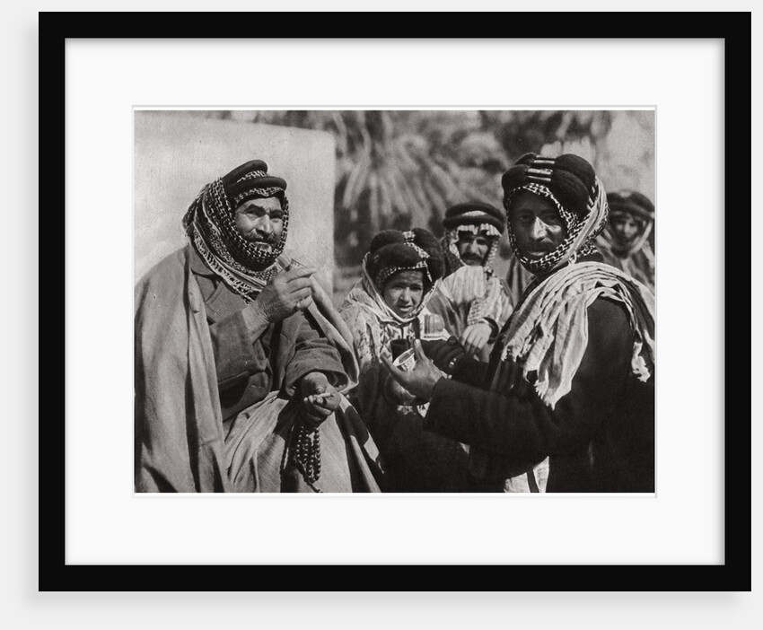 A sheikh enjoying the famous Arab coffee by A Kerim