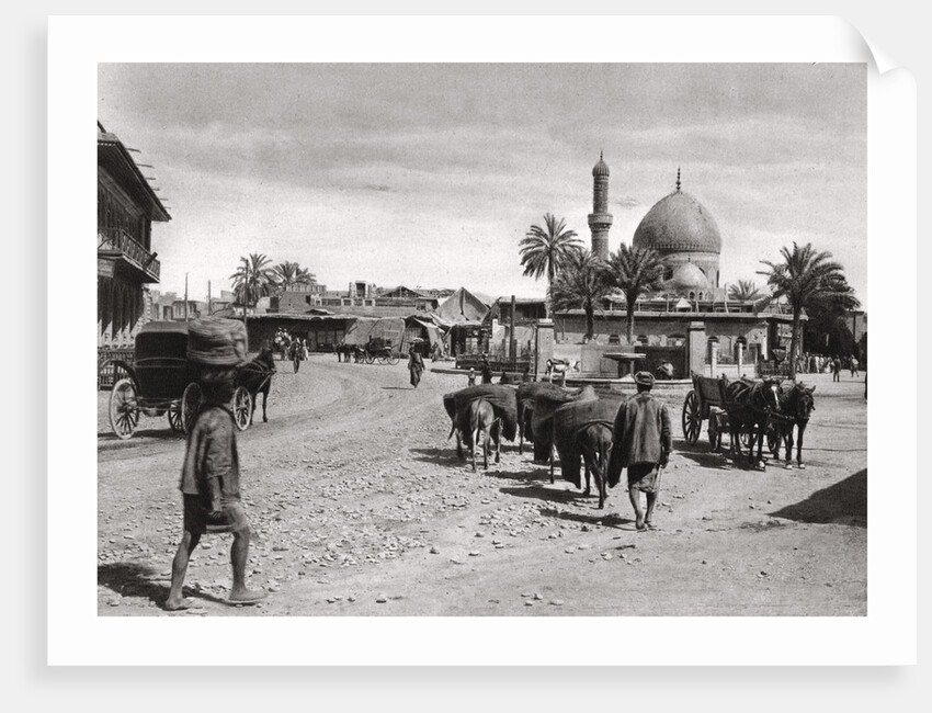 View of a street from the North Gate, Baghdad, Iraq by A Kerim