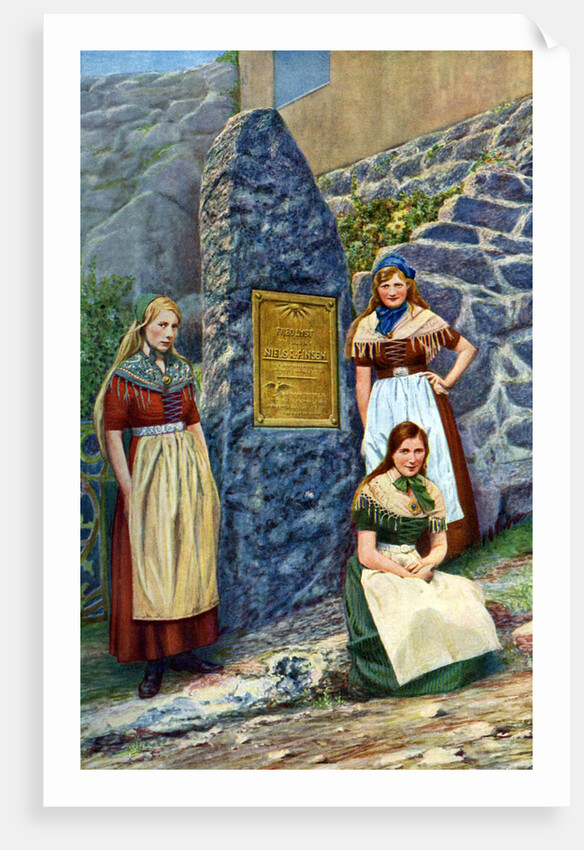 Girls of Strimi Island, Denmark by Danish Legation