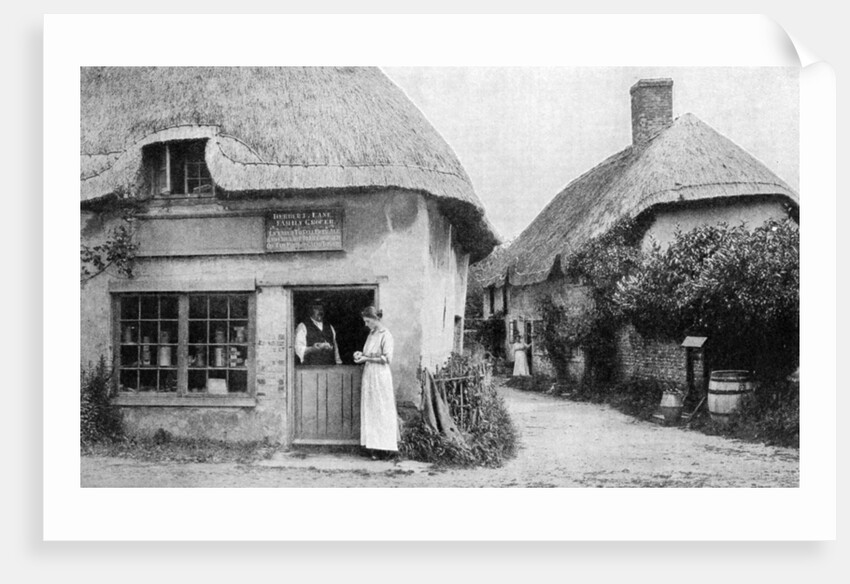 Family grocer, corner of Bradford Peverell, Wessex by Anonymous