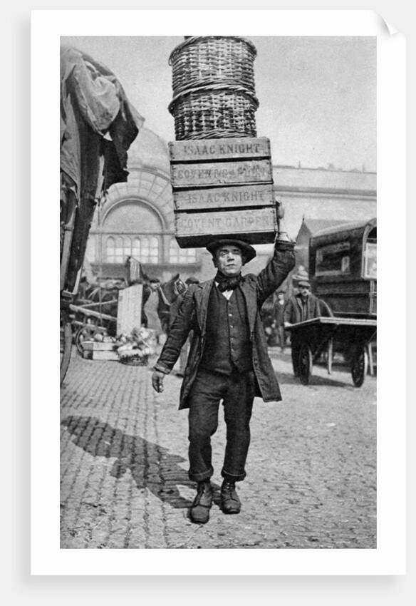 A Covent Garden market porter, London by Anonymous