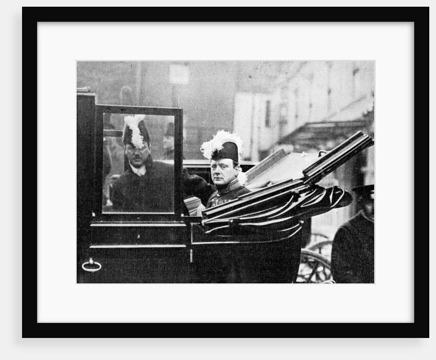 The Privy Council, Winston Churchill Leaving the Palace. A Nation's Apprehension by Illustrations Bureau