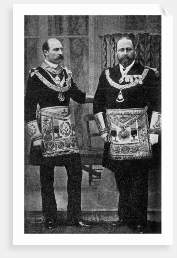 King Edward VII as a freemason by Russell
