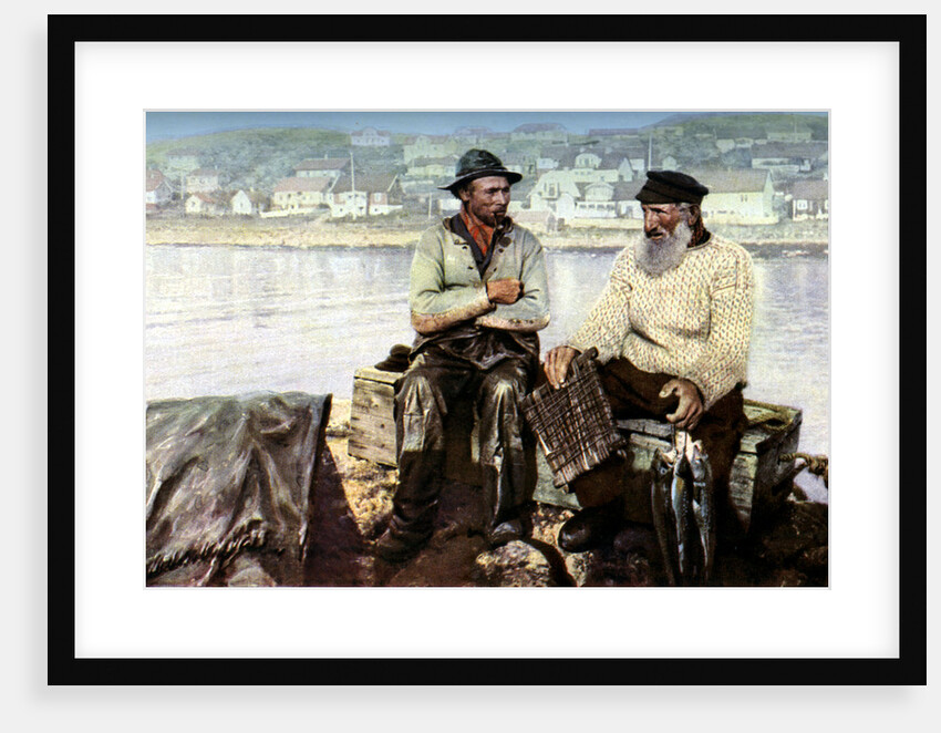 Fishermen, fishing town of Molle, on the headlands of Kullen in the Kattegat, Sweden by Anonymous