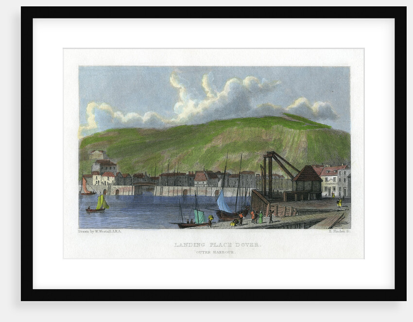 Landing place, outer harbour, Dover, Kent by E Finden