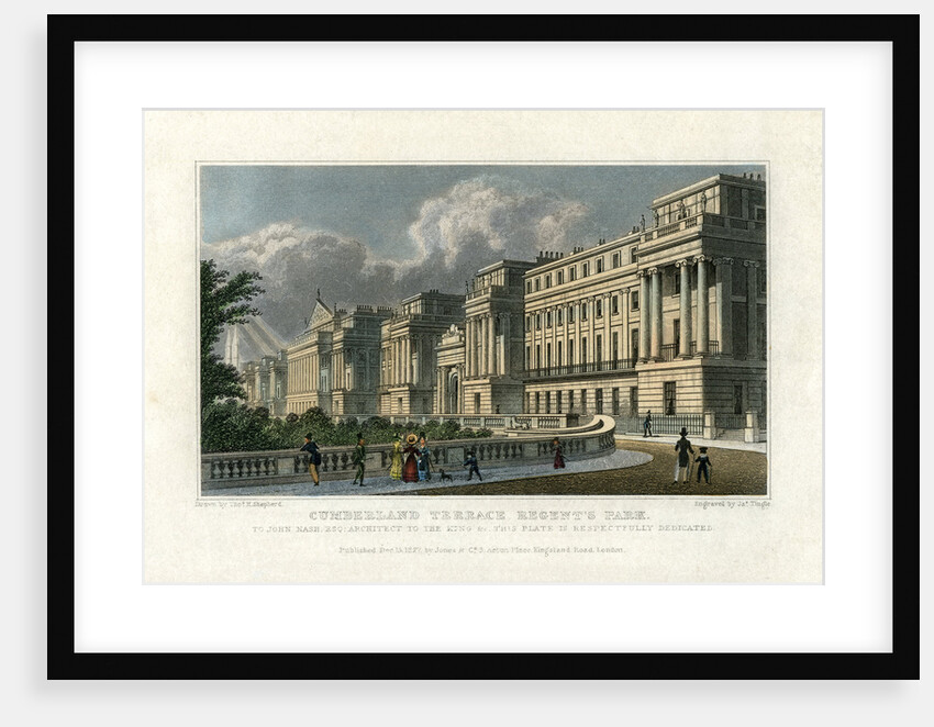 Cumberland Terrace, Regent's Park, London by J Tingle