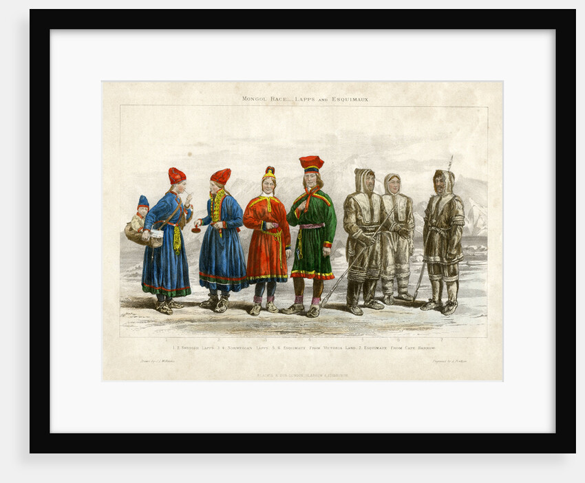 Mongol Race, Lapps and Esquimaux by A Portier