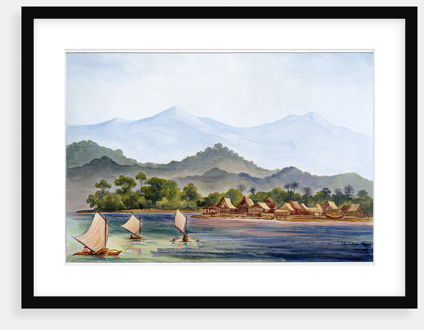 Village, Sumatra, Indonesia by Ernst Haeckel