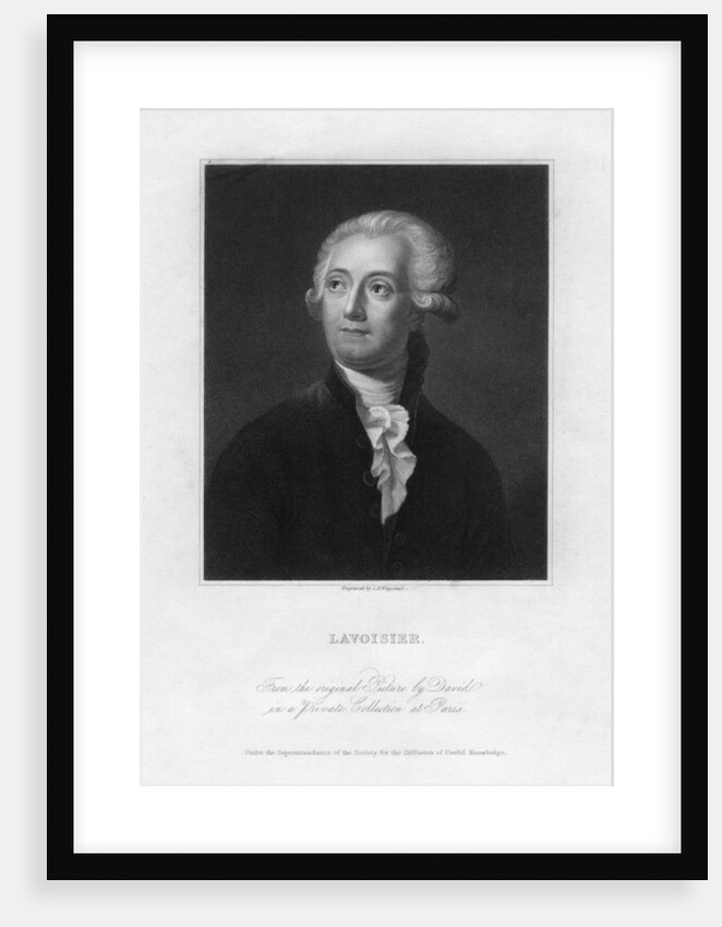 Antoine Lavoisier, 18th century French chemist by CE Wagstaff