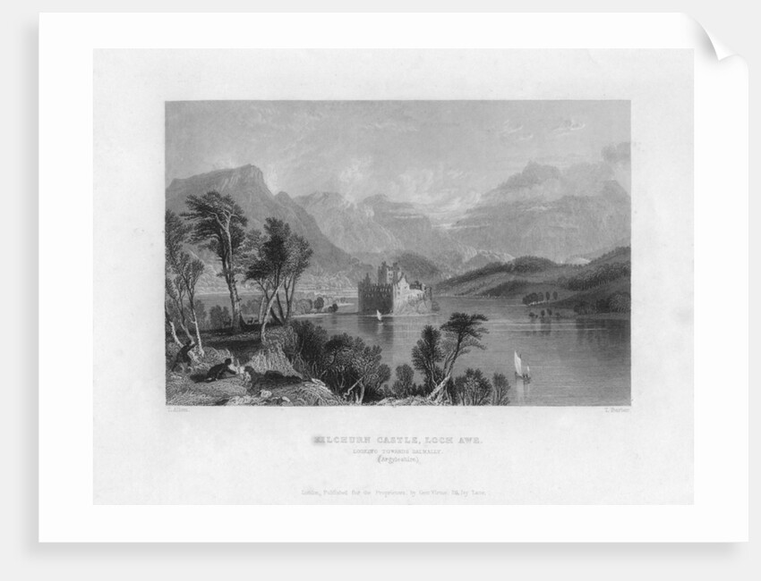 Kilchurn Castle, Loch Awe, looking towards Dalmally, Argyleshire by Thomas Barber