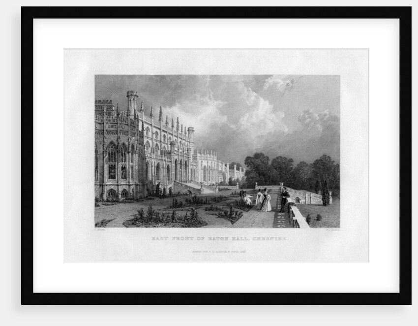 East front of Eaton Hall, Cheshire by Frederick James Havell