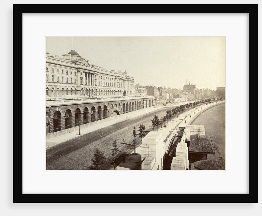 Victoria Embankment, showing Somerset House, London by Anonymous