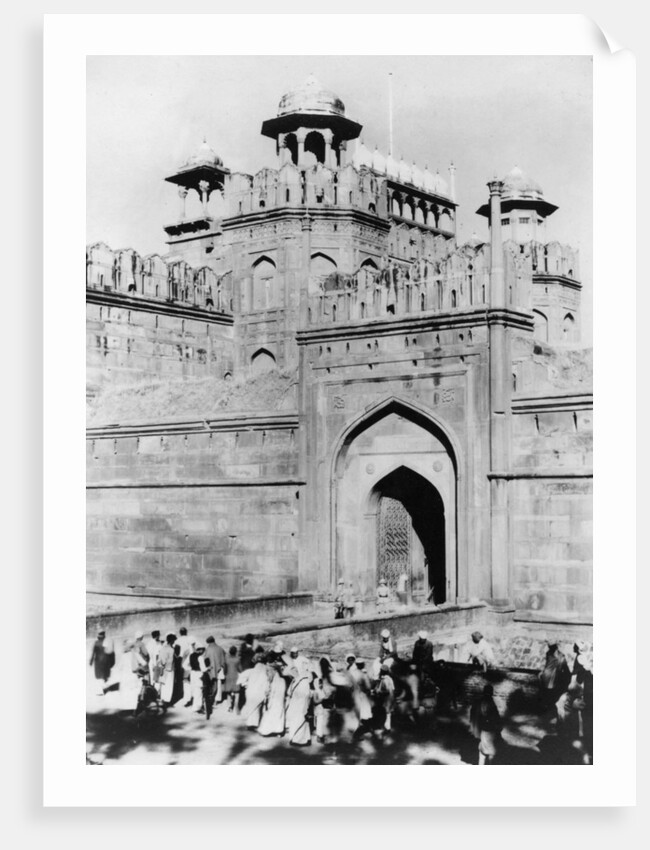 Gateway to the Red Fort, Delhi, India by Anonymous