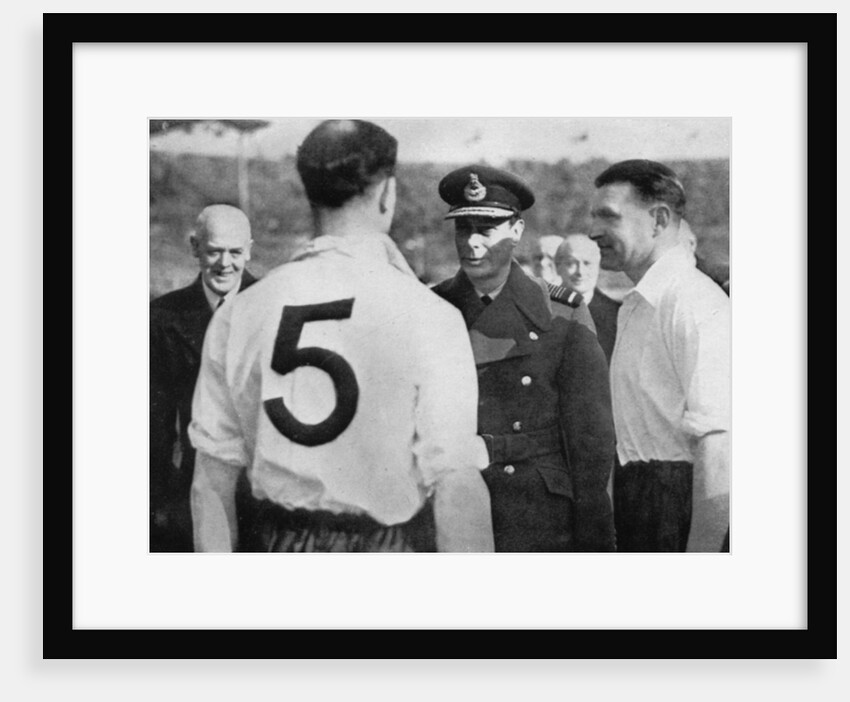 English footballer Eddie Hapgood meeting King George VI by Anonymous
